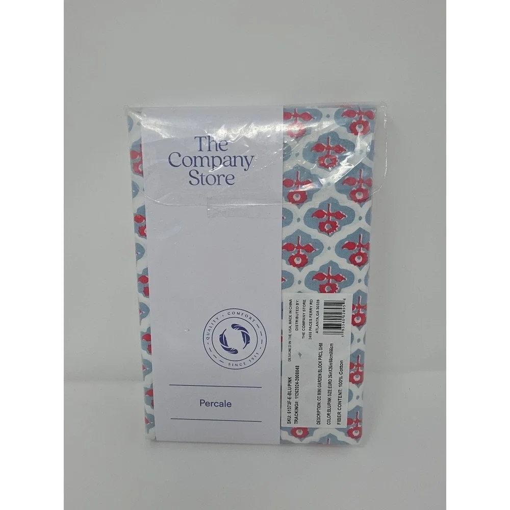 Company Store Mini Garden Block Euro Sham 26 In X 26 In NWT